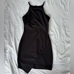 Iz Byer Black Asymmetrical Dress